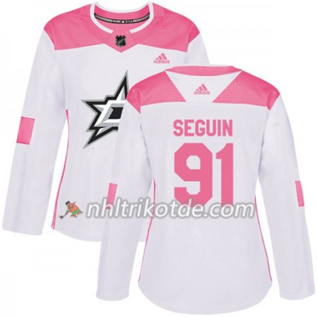 Dallas Stars Trikot Tyler Seguin 91 Adidas 2017-2018 Weiß Pink Fashion Authentic - Dame Dallas Stars Trikot Tyler Seguin 91 Adidas 2017-2018 Weiß Pink Fashion Authentic - Dame